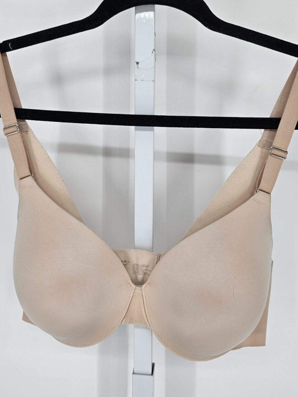 Soma Womens Sz 38C Vanishing Back Full Coverage T Shirt Bra Solid Beige